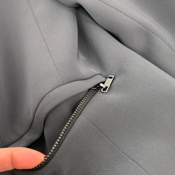 Dressbarn‎ Gray Suit Jacket Size 12 Lined 3 Snaps Closure Long Sleeve Polyester - Picture 8 of 15